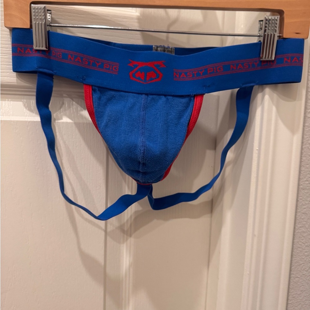 Nasty Pig Blue and Orange Jockstrap